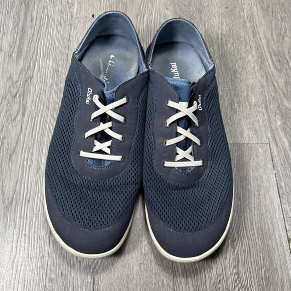 Men Olukai Moku Pae Slip On Casual Navy Blue Mesh Slip On Sneakers Size US 13 main image 7